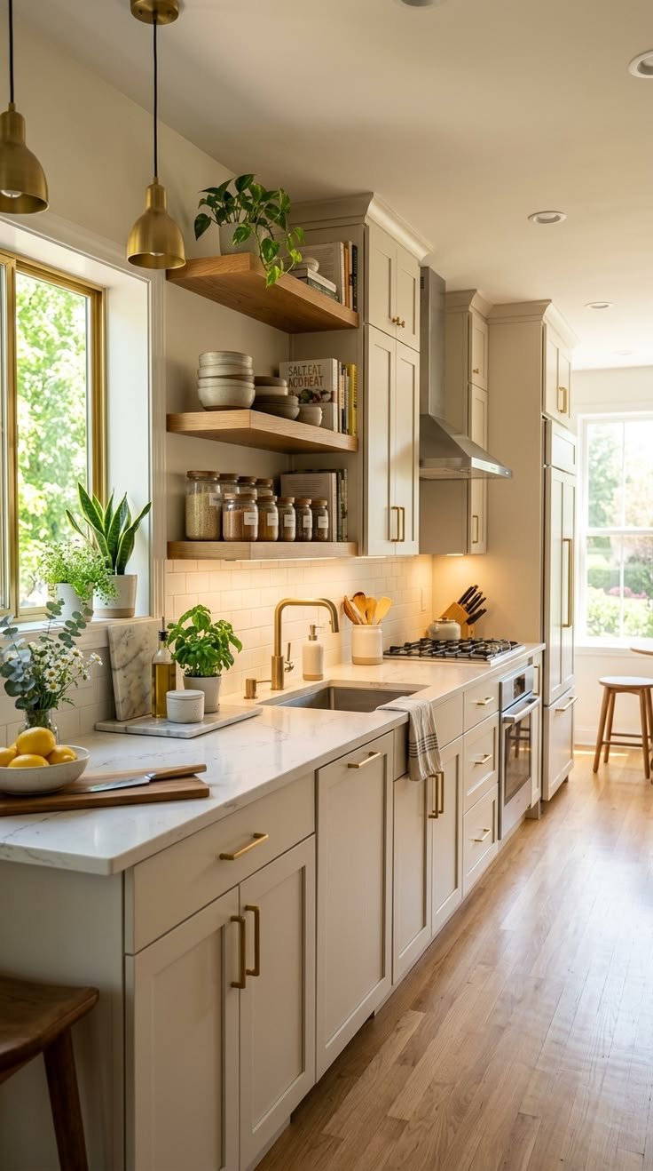 Layouts, cabinets, counters